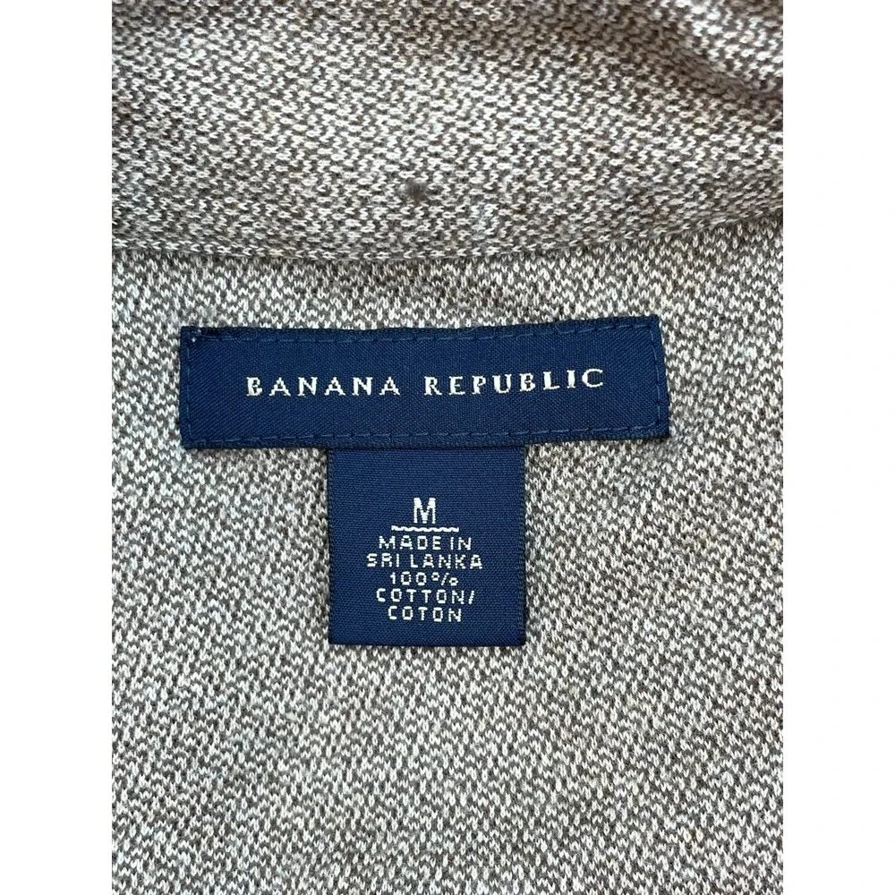 Banana Republic Shirt Mens Medium Brown 100% Cotton Pockets Button Up